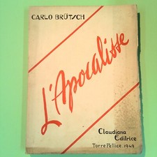 L'APOCALISSE DI GESÙ CRISTO BRUTSCH CLAUDIANA 1949