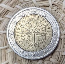 Moneta 2 Euro Rara, liberte' egalite' fraternite' 2001