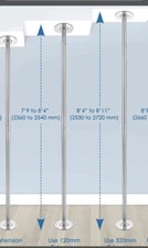 Chrome dancer pole - 10,