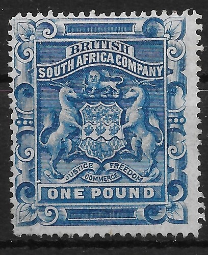 Rhodesia sg10 1892 blu - rhodesia,