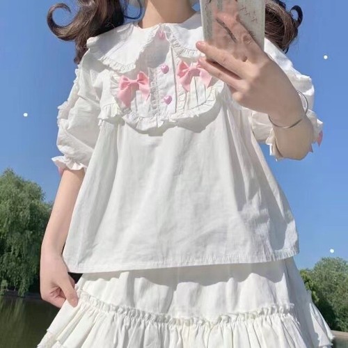 Camicetta estiva lolita mori - camicetta,