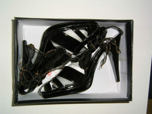 Sandali donna nero tacco - donna,