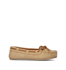 Clarks mocassino donna beige - mocassino,