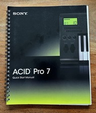 Sony ACID Pro 7 Manuali - Avvio rapido e comandi da tastiera (2008, set di 2)