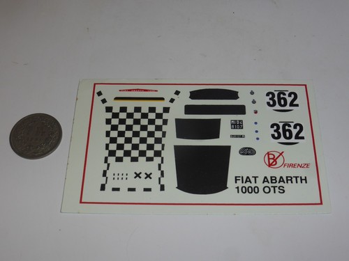 Decals fiat abarth 1000 - decals,