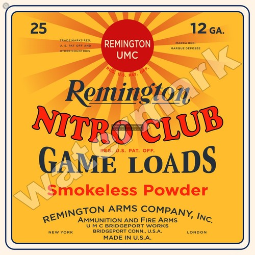 Insegna metallo remington - in,