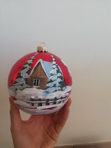 Palle natale dipinte a - natale,
