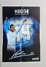 POSTER KEITA BALDE DIAO + AUTOGRAFO LAZIO STYLE ORIGINALE NUOVO MAI ATTACCATO