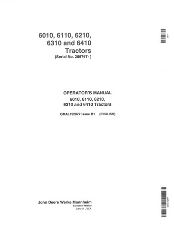 Manuale operatore trattore - manuale,