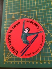 ADESIVO STICKER VINTAGE kleber Almenno San Bartolomeo Bergamo Trissi Sport Sci