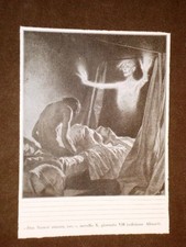 Disegno di Tito Lessi per il Decamerone di Boccaccio Due Sanesi amano