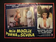 fotobusta MIA MOGLIE TORNA A SCUOLA (1981) R.MONTAGNANI C.RUSSO  tipo LOCANDINA