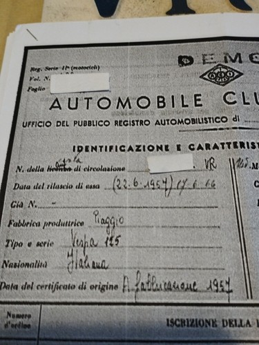Piaggio vespa 125 faro - 125, basso