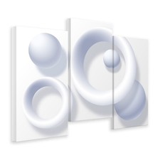 Quadri astratti bianchi su