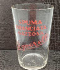 SIGNORELLI BIBITE BICCHIERE PUBBLICITARIO VINTAGE ANNI '50