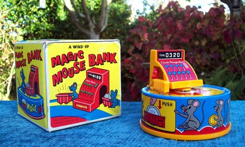 Vintage clockwork tin - vintage, toy