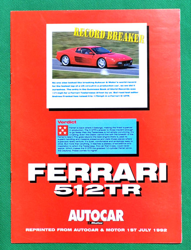 Ferrari 512 1992 - 1992, brochure
