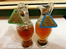 2 vecchie bottigliette mignon ZIBIBBO-- VINO SANTO DUCA D'ASTI