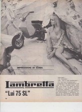 advertising TEST LAMBRETTA LUI 75 SL 1969 MOTOITALIANE SCOOTER   EPOCA