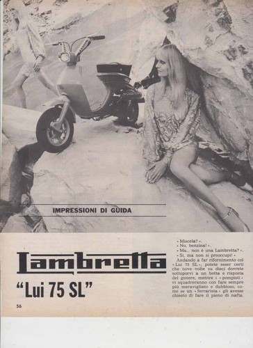 Advertising test lambretta - lambretta, lui