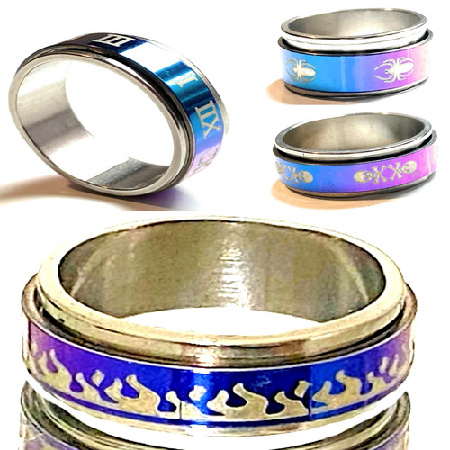 Anello fascia acciaio - anello,