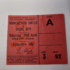 BIGLIETTO STUB - MANCHESTER