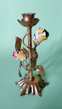 PORTACANDELA PORTA CANDELA CANDELIERE BUGIA IN METALLO ARTIGIANALE