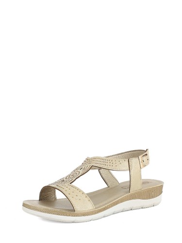 Sandali comfort donna beige