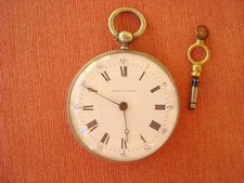 ANTICO OROLOGIO DA TASCA A CHIAVETTA DA UOMO IN ARGENTO EPOCA INIZI'90
