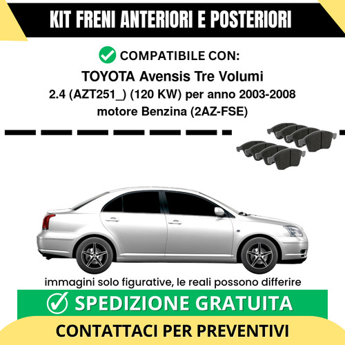 Pastiglie freno ant - ant, +