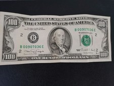 Banconota Da 100 Dollari Americani US$ (USD) - Vera - Anno 1990 - Franklin