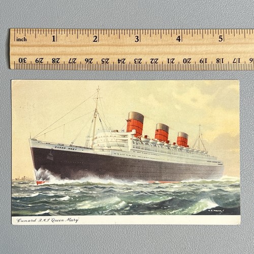 Cartolina epoca 1953 cunard - d'epoca,