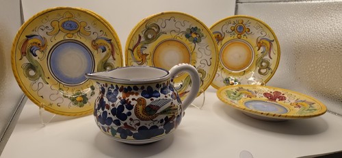 Deruta italian pottery six - deruta,