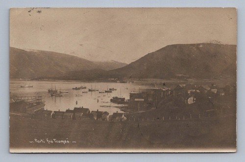 Antique norway postcard tromso - antique,