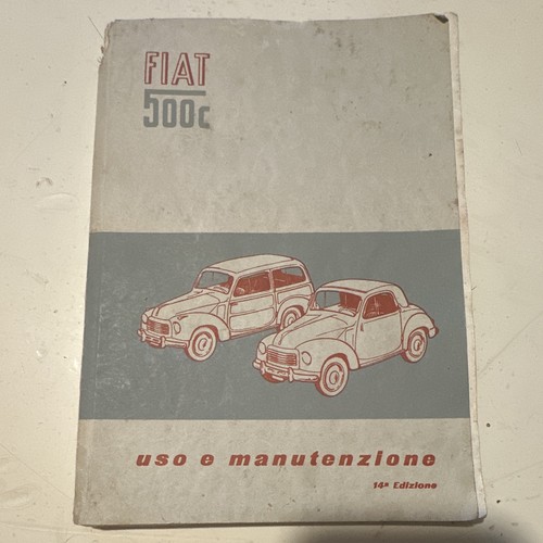 Fiat 500 1952 libretto uso - fiat,