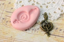 stampi gomma siliconica forma serpente 51x24mm fimo cernit formine