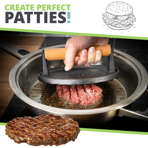 Pressa per hamburger - , in
