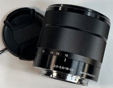 Obiettivo Sony E 18-55mm F3.5-5.6 SEL OSS SEL1855 nero con copriobiettivo testato funzionante