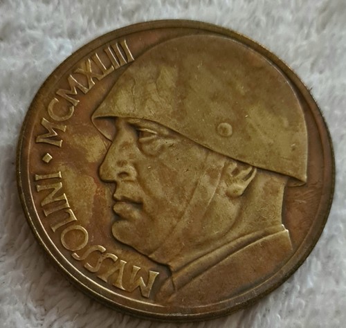 Italy lire 1943 benito - italy,