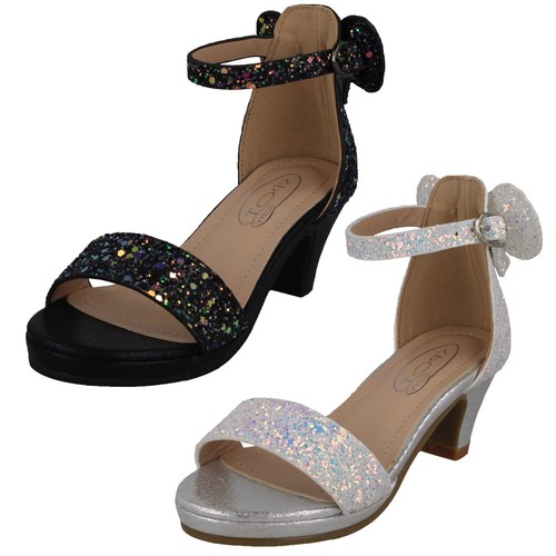 Sandali glitterati con tacco - glitterati,