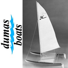 DUMAS HOBIE CAT 14"1 KIT MODELLINO BARCA A VELA IN LEGNO #1101~NUOVO in SCATOLA
