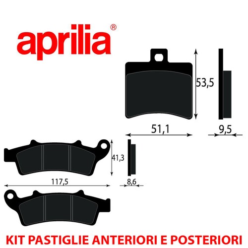 Kit pastiglie freno - pastiglie,
