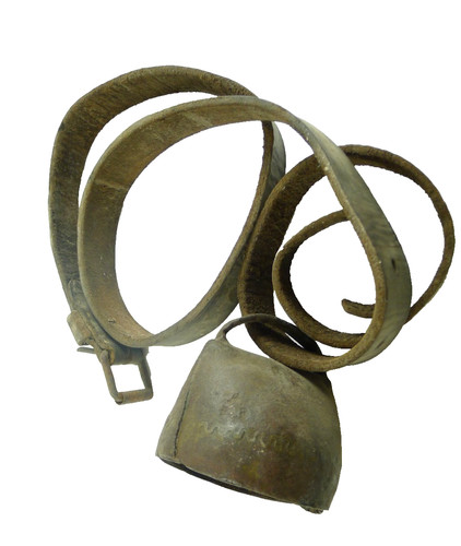 Antico campanaccio con cinghia - campanaccio,