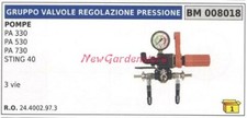 Gruppo valvola regolazione