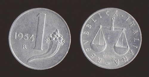 Lira 1954 cornucopia e - cornucopia,
