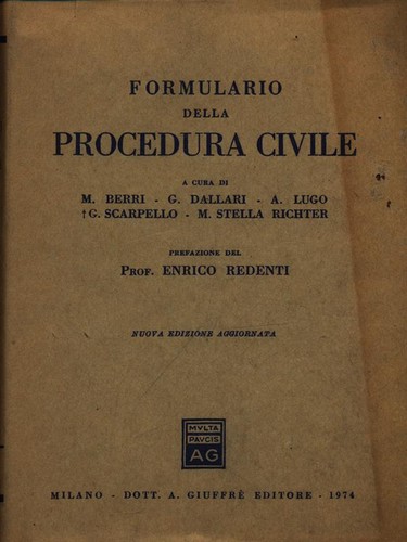 Formulario della procedura - della,
