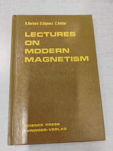 Lectures modern magnetism - modern,