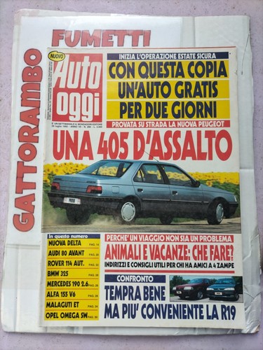 Auto oggi 295 - peugeot, 405