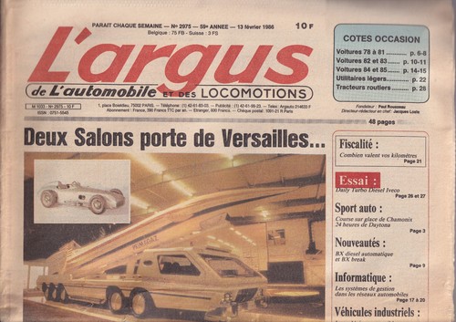 Argus 2975 daily turbo - l'argus,
