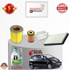 KIT TAGLIANDO 4 FILTRI E OLIO MERCEDES CLASSE A160 W168 75KW 102CV 2002 ->
